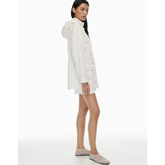 The Group Babaton White Military Utility Nook Jacket Size Small Pockets Button U - Picture 12 of 14